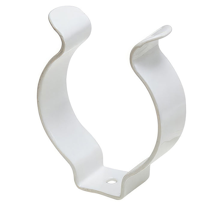 Tool Clips/Terry Clip Open Type Poly Coated White