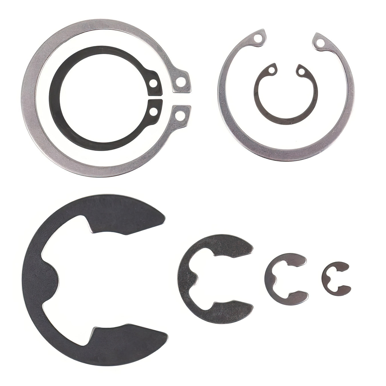 Retaining Rings, Circlips, Crescent Rings, E-Type Circlips