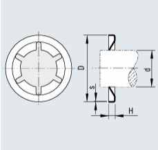 Uxcell 8 Starlock Washer 7.4 I.D. 15 O.D. Internal Tooth Lock Washers Push-On Locking Speed - Foto 14