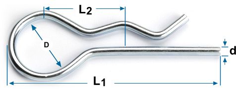 Retaining Pins 89 Range Bent Back